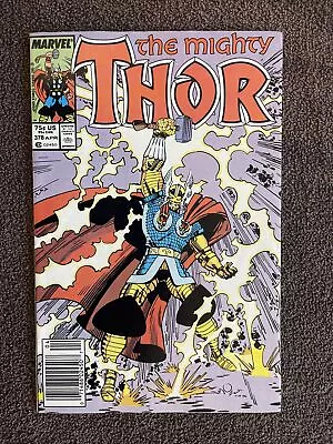 Buy The Mighty THOR #378 (Marvel, 1987) 1st Thor Armor ~ Newsstand • 19.69£