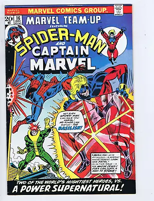 Buy Marvel Team-Up #16 Marvel 1973 Spider-Man & Captain Marvel, Beware The Basilisk! • 19.82£