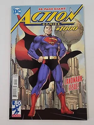 Buy Action Comics #1000 NM+ 80 Page Giant - Superman Cover ~ Jim Lee ~ 80 Years 2018 • 7.89£