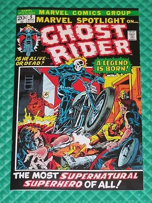 Buy Marvel Spotlight #5 Facsimile Cover Reprint From Orig Ghost Rider #1 1st App • 36.40£