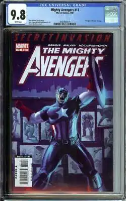 Buy Mighty Avengers #13 Cgc 9.8 White Pages // 1st Secret Warriors Marvel 2008 • 229.44£