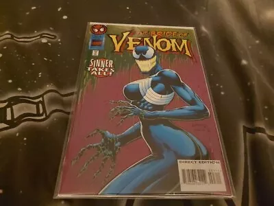 Buy Bride Of Venom SINNER TAKES ALL #3 She Venom 1st Appearance Marvel Comics 1995 • 45£