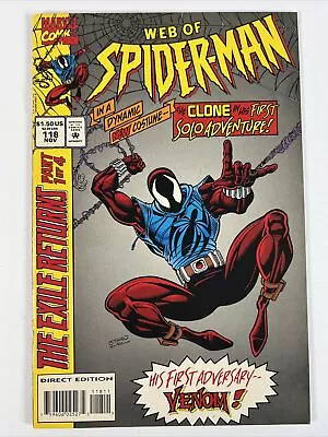 Buy Web Of Spider-Man #118 (1994) 1st Ben Reilly Scarlet Spider ~ Marvel Comics • 41.42£