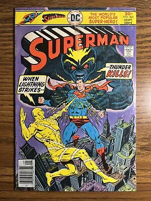 Buy Superman 303 Ernie Chan Cover Gerry Conway Story Dc Comics 1976 Vintage A • 2.84£