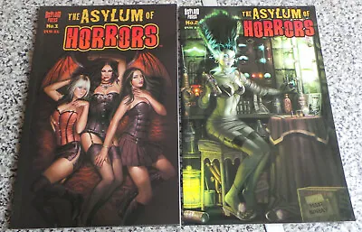 Buy The Asylum Of Horrors No 1 & 2 Tim Vigil Horror Vampire Satan Creepy Eerie Pulp • 22.50£