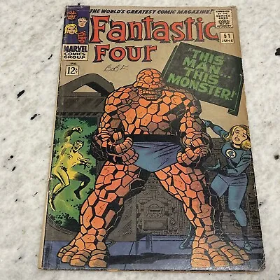 Buy Fantastic Four #51 (1966 Kirby And Lee) First Appearance Negative Zone • 59.15£