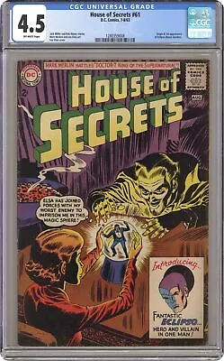 Buy House Of Secrets #61 CGC 4.5 1963 1280359008 1st App. Eclipso • 229.28£