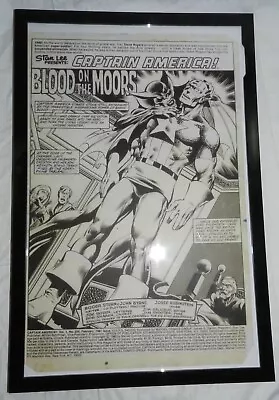 Buy Photostat Of Comic Book Page Artwork - 2 Sided - Captain America #254 Page 1 • 18.90£