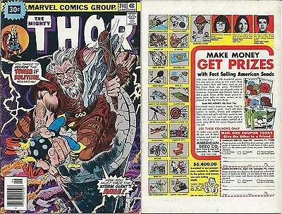 Buy The Mighty Thor 248 Rare 30 Cent Price Variant .30 Vg+/f- Marvel Movie • 38.74£