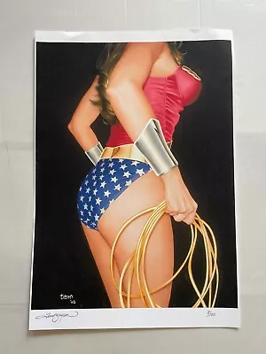 Buy Dc Tom Nguyen Wonder Woman Ltd Ed Signed Print #8/100 12x18 • 160.08£