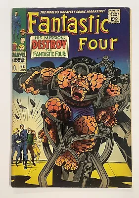 Buy Fantastic Four #68. Nov 1967. Marvel. Vg+. Thing Bondage Cover! Uk Price! • 25£