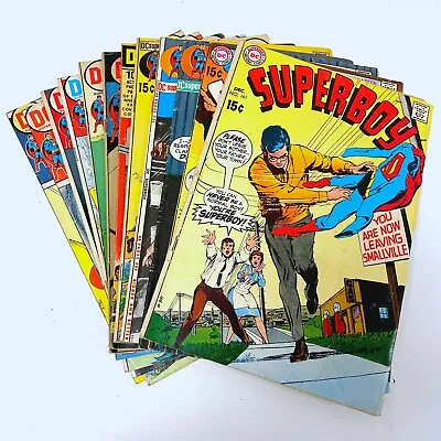 Buy Superboy Comic Book Lot #161, 168, 169, 180, 171, 185, 189, 190, 193, 195, 196 • 31.66£
