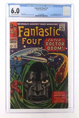 Buy Fantastic Four #57 - Marvel Comics 1966 CGC 6.0 Doctor Doom, Silver Surfer, Sand • 153.27£