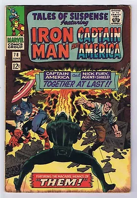 Buy Tales Of Suspense #78 FN Writing On Inside Page 1966 Marvel Comics Silver Age • 37.94£