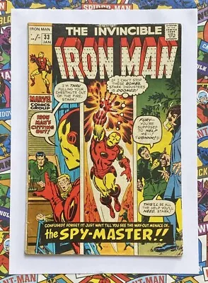 Buy IRON MAN #33 - JAN 1971 - 1st SPYMASTER APPEARANCE! - VG (4.0) PENCE COPY! • 14.99£