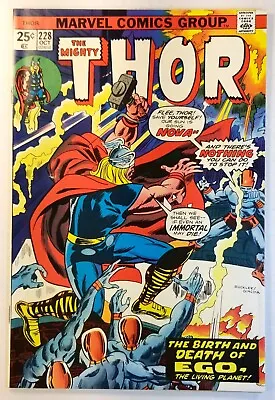Buy Thor #228 Marvel Comics 1974 Rich Buckler Art F+ 6.5 Combined Shipping! App. Ego • 6.43£