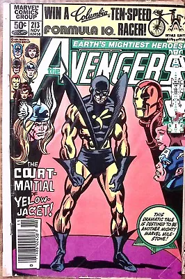Buy 1981 The Avengers #213 Nov The Court Martial Of Yellow Jacket Marvel Z3849 • 9.04£