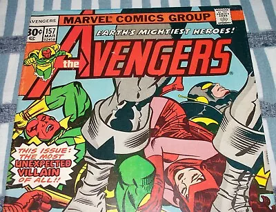Buy The AVENGERS #157 Iron Man & Captain America From Mar. 1977 In Fine- Condition • 7.11£