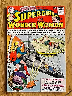Buy Brave And The Bold #63 Fn (6.0) January 1966 Supergirl Wonder Woman Dc Comics ** • 39.99£
