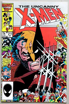 Buy Uncanny X-Men #211 Vol 1 - Marvel Comics - C Claremont - J Romita Jr - B Blevins • 19.95£