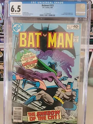 Buy Batman 323 CGC 6.5 1980 Catwoman App Len Wein Story And Diordano Cover • 59.14£