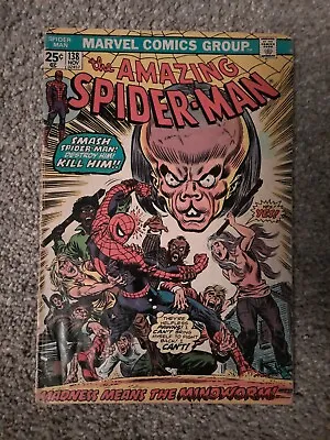 Buy AMAZING SPIDER-MAN#138 (Marvel 1974) --1st Mind Worm Reader Copy No Value Stamp. • 12.06£