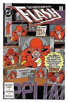 Buy Flash #38 (Vol 2) : NM- :  Running On The Edge  • 1.75£