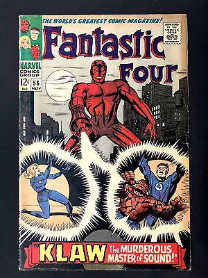 Buy Fantastic Four #56 (1st Series) Marvel Nov 1966 2nd Appear Klaw • 16.09£