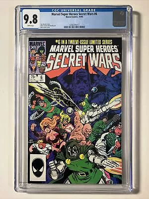 Buy Marvel Super Heroes Secret Wars #6 CGC 9.8 Uncirculated Copy Direct Edition 1984 • 99.54£