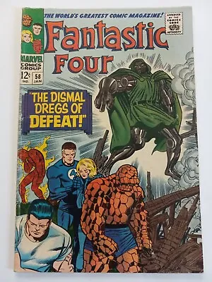 Buy Fantastic Four #58 (Jan 1967, Marvel) Silver Surfer / Doctor Doom / The Inhumans • 63.96£