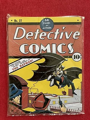 Buy New Detective Comics No.27 BATMAN Decorative Tin Sign, Made In USA. New & Sealed • 5£