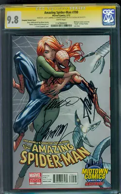 Buy Amazing Spider Man 700 CGC 3XSS 9.8 Stan Lee Campbell Variant Cover 2/13 • 1,927.55£