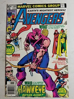 Buy Avengers (1963) #189 - Very Good/Fine - Newsstand Variant  • 3.95£