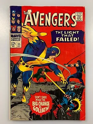 Buy AVENGERS #35 : The Light That Failed! GOLIATH 1966 Marvel Comics • 27.61£