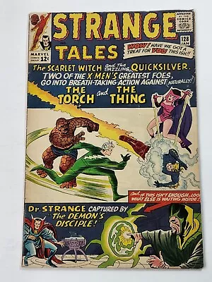 Buy Strange Tales 128 1st App Demonicus Stan Lee Steve Ditko Silver Age 1965 • 48.25£