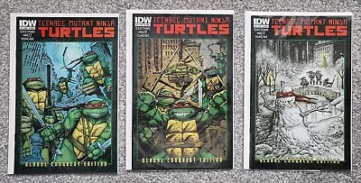 Buy Teenage Mutant Ninja Turtles 3, 4, 5 Global Conquest Edition Variant IDW 2011  • 75£