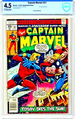 Buy Captain Marvel  #57 Marvel    1978    Graded 4.5 By CBCS  Not CGC   Nice Colors • 36.54£