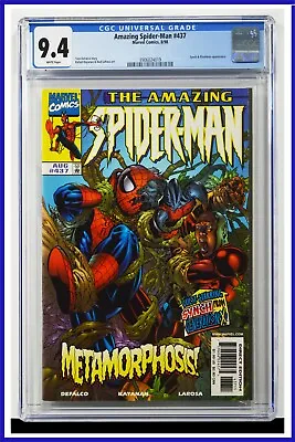 Buy Amazing Spider-Man #437 CGC Graded 9.4 Marvel August 1998 White Pages Comic Book • 70.99£