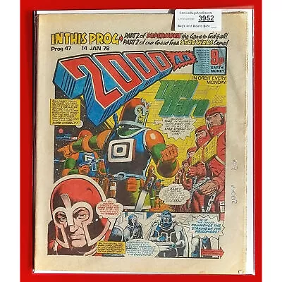 Buy 2000AD Prog 47 Judge Dredd Dan Dare Comic Book Issue 14 1 78 UK 1978 (lot 3952 • 17.99£