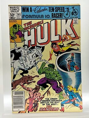 Buy Incredible Hulk 265 ~Est. 6.5 To 7.0 ~Newsstand ~Key ~OW/W Pgs~Bright Cvr Colors • 25.38£