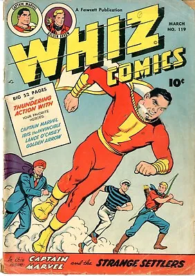 Buy Whiz Comics   # 119   GOOD VERY GOOD   March 1950   Wolverton & Others • 47.44£