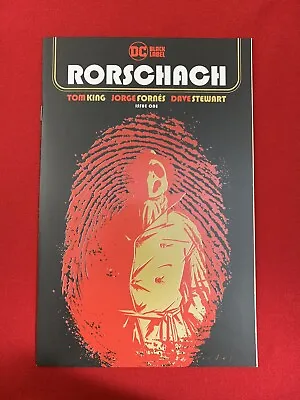Buy Rorschach #1 - Tom King - DC Black Label Comics (2021) First Print • 3£
