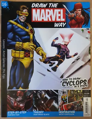 Buy Draw The Marvel Way #16 Cyclops Magazine Only Hachette Partworks • 3.50£