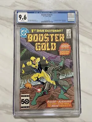 Buy Booster Gold #1 (1986) CGC 9.6 NM+ 1st Booster Gold, Skeets, Blackguard • DCU 🔑 • 131.08£
