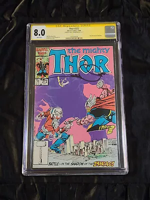 Buy Marvel Comics 1986 Thor #372 CGC 8.0 VF With White Pages Walt Simonson SIGNED • 98.83£