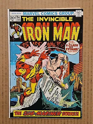 Buy Iron Man #54 1st Appearance Moon Dragon National Diamond Insert RARE 1973 VG/FN • 79.44£