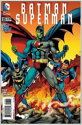 Buy 2014 Batman Superman 13 DC Comics VF New 52 75th Anniversary Variant • 7.76£