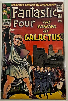 Buy Marvel Comics Silver Age Fantastic Four 48 High Grade 1st Silver Surfer Galactus • 0.99£