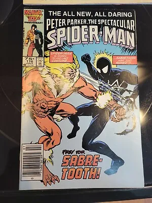 Buy Spectacular Spider-Man 116 (1986) 1st Foreigner Newsstand VF+ • 15.01£