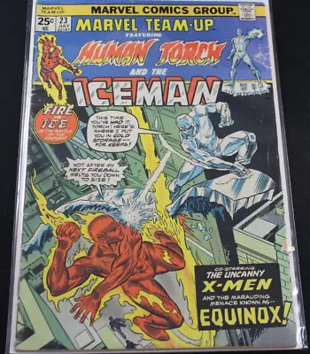 Buy 1978 Marvel Team-Up 23 Thor Human Torch Spider-Man Ice-Man X-Men Eq. Comic GD-VG • 6.25£